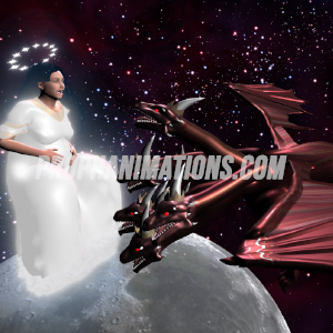 Revelation 12 Bible prophecy animation Revelation 12 woman dragon